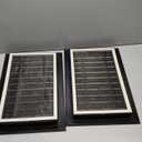 Gisafai 2 Pcs 12" x 18" Gable Vent Aluminum Alloy Wall Vents Shed Attic Vent with Screen Return Air Grill with Screws, for Ventilation Exterior Doors Wall House (Black)