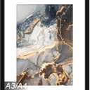 A3 Frame, Display Picture A4 with Mat or A3 Without Mat, Light Weight and High Transparent Poster 11.7 x 16.5 Frame for Wall - 1 Pack/Black