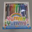 Ooly Scented Yummy Yummy Glitter Gel Pens Set of 12-1.00mm NIB Scented Glitter Pens for Kids and Adults, Art and Stationery Supplies