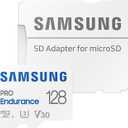 Samsung PRO Endurance 128GB MicroSDXC Memory Card with Adapter for Dash Cam, Body Cam, and Security Camera Class 10, U3, V30 (MB-MJ128KA/AM)