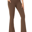 ODODOS Cloud Feeling Crossover Flared Pants with Pockets for Women, Cross Waist Bootcut Lounge Yoga Pants- 30" Inseam, Size: M