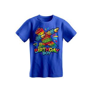 Birthday Boy Dabbing Master Builder Blocks Bricks B Day T-Shirt Small