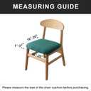 Genina Seat Covers for Dining Room Chair Seat Slipcovers Kitchen Chair Covers (Teal, 4 Pcs)