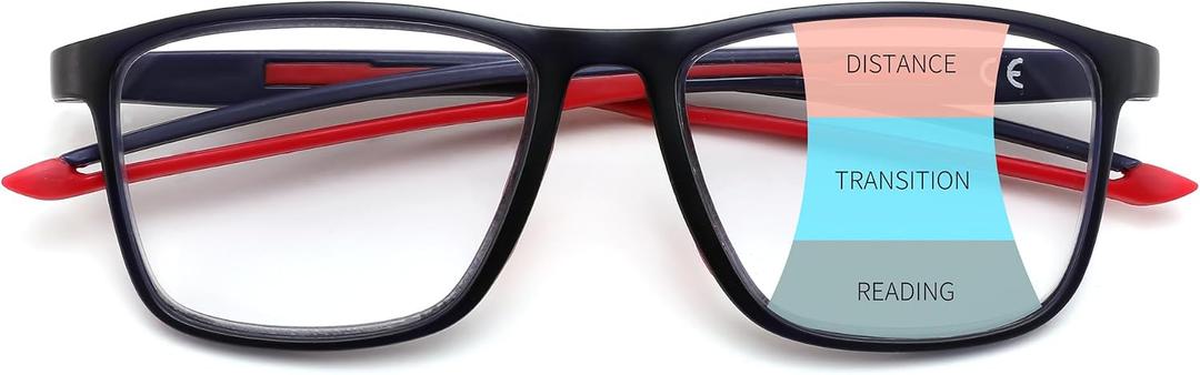 FEISEDY Progressive Multifocal Reading Glasses Blue Light Blocking B0397 1.5