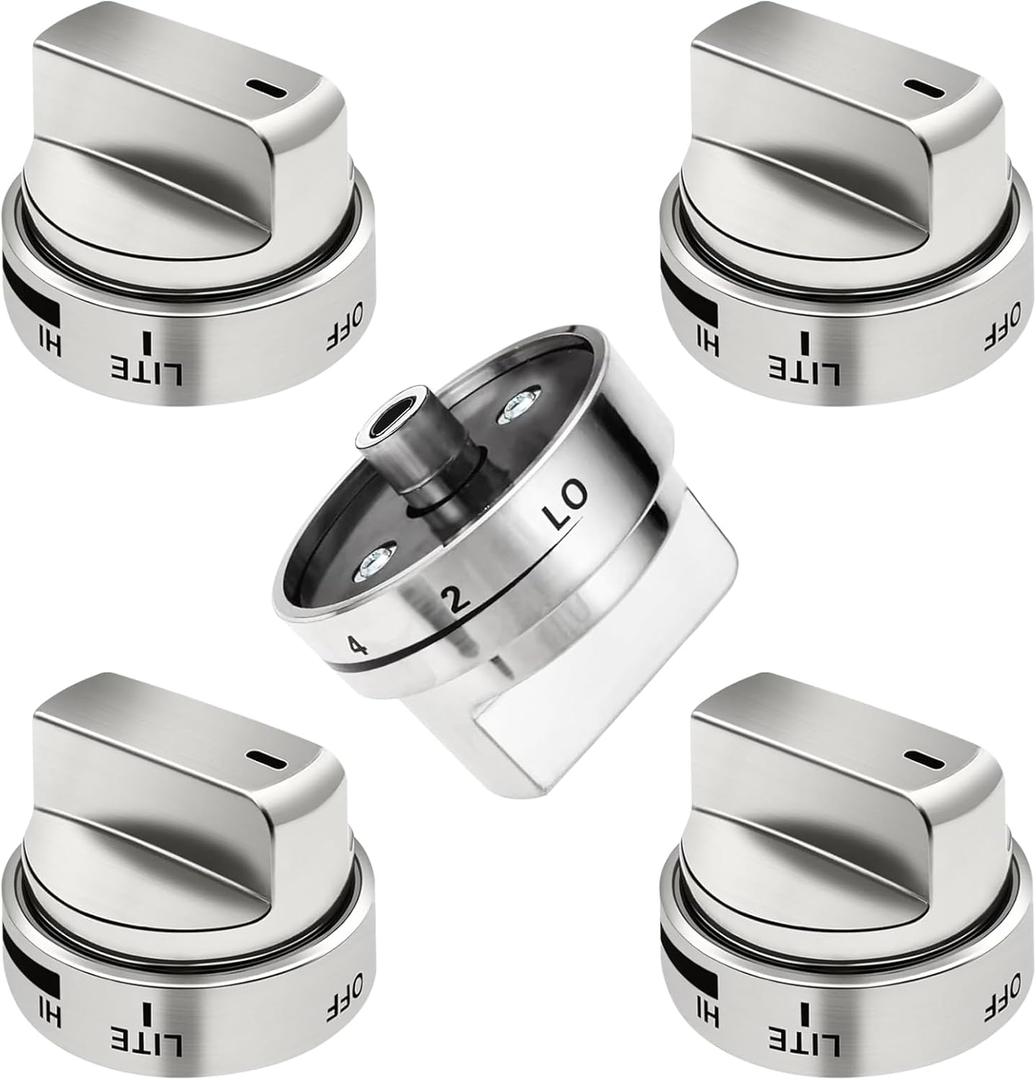 5 Pack AEZ73453509 Stove Knob Replacements Gas Stove Knob Compatible with LG Range/Oven Replaces AP5669773 AEZ73453503 AEZ72909008