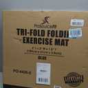 ProSource Tri-Fold Folding Thick Exercise Mat 6x2 with Carrying Handles for MMA, Gymnastics, Stretching, Core Workouts