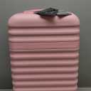 Kono Airline Approved Carry On Luggage, 22x14x9 inches, with TSA Lock, 20 Inch Expandable Lightweight Hardshell Suitcase (Pink, Suitable for 1-3 Days of Travel)