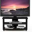 Furinno Sully 3-Tier Stand for TV up to 40, Espresso/Black