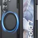 Spugan for Samsung Galaxy Z Fold 7 Case with MagSafe, [Screen Protection] [Hinge Protection] Translucent Strong Magnetic Shockproof Case for Galaxy Z Fold 7 (HD-Black)