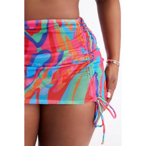 Womens Skirted Hipster Bikini Swimsuit Bottom, Size Medium