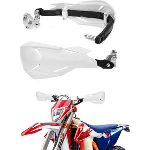 XINGWU Motorcycle Handguards Universal 7/8'' and 1 1/8'' Dirt Bike Hand Guards ATV Hand Protection for Sur Ron ATV CR CRF KXY Pit Bike Motocross Enduro Supermoto Racing (white) XINGWU Motorcycle Handguards Universal 7/8'' and 1 1/8'' Dirt Bike Hand Guards ATV Hand Protection for Sur Ron ATV CR CRF KXY Pit Bike Motocross Enduro Supermoto Racing (white)