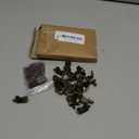 uxcell Shelf Support Pegs, 25pcs 5mm(1/5") L-Shaped Support Bracket Pegs Shelf Pin with Rubber Sleeve for Furniture Shelves Supplies, Bronze Tone