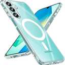 Fin2feel for Samsung Galaxy A16 5G Case, Compatible with MagSafe, Magnetic Military Shockproof Translucent Matte Back Phone Cover for Samsung Galaxy A16 (Clear)