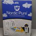 Nordic Pure 12x20x1 Pleated MERV 12 Plus Carbon Air Filters 4 Pack | Actual Size: 11 1/2 x 19 1/2 x 3/4 Made in USA, Advanced HVAC Furnace Filtration, Pet & Household Odor Control