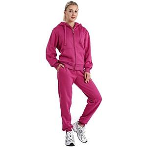 Yasumond Womens Tracksuit 2 Pieces Set Outfits Sherpa Lined Hooded Zip Up Fleece Jogging Sweatsuits 3XL