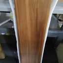 Dual Monitor Stand Riser, Acacia Wood Desktop Shelf with Storage