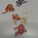 Floral Lace Ribbon Trim, Rose Lace Flower Trim for Sewing Decorating 5 Yards Rose Embroidered Polyester DIY Laces Floral Applique Craft, 2.2cm Width for Wedding Dresses Party Decor Clothes (Multicolor)