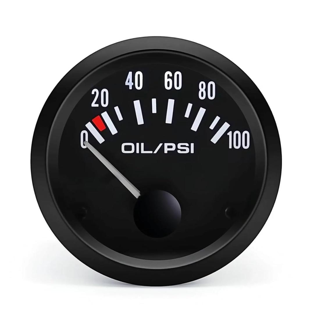 2" Oil Pressure Gauge with Sensor 0-100 PSI Digital Meter for Cars (Black)