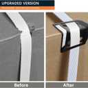 24Pack Flatbed Strap Protector Corner Edge Protector Plastic Black for Cargo Loads Box Truck Equipment Webbing to Protect Cargo