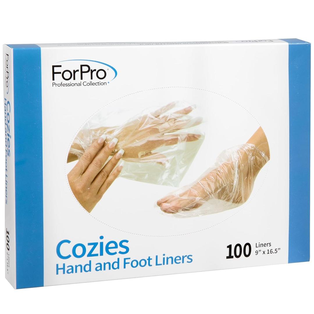 ForPro Professional Collection Cozies Hand and Foot Liners, Paraffin, Heated Mitts, Hand/Foot Treatments, 9 W x 16.5 L, 100-Count
