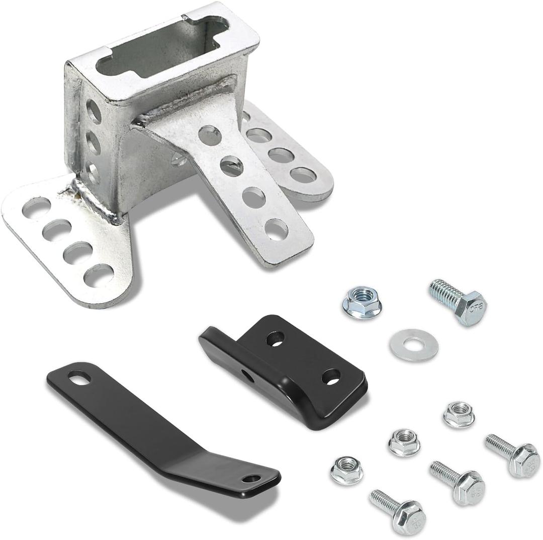 FOVPLUE Adjustable Rider Backrest Pad Mounting Hardware Kit for Harley Touring 2009-2025,for CVO Road Glide Street Glide Tri Glide FLHTK/L Electra Glide Road King,Sliver
