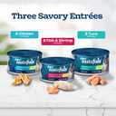 Blue Buffalo Tastefuls Flaked Wet Cat Food Variety Pack, Made with Natural Ingredients, Tuna, Chicken, Fish & Shrimp, 5.5-oz Cans (24 Count, 8 of Each) (EXP 03/04/28)