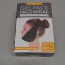 LotFancy Wisdom Teeth Ice Pack Head Wrap, Face Ice Pack for TMJ Jaw Toothache Pain Relief, with 4 Reusable Hot Cold Therapy Gel Packs, for Chin, Oral and Facial Surgery, for Kids, Teens, Petite Adults (Black(smaller Size))