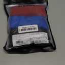 2(X)IST mens Cotton Stretch No Show Trunk 3-pack (Large, Scotts Red/Black/Skydiver)