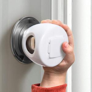 Door Knob Safety Cover for Kids, Child Proof Door Knob Covers, Baby Safety Door knob Handle Cover Lockable Design (4 Pack) (Small-2.6" Diameter)