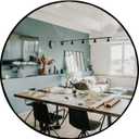 HBCY Creations Round Mirror, Black 24 inch Wall Mirror for Entryway, Bathroom, Living Room and More, Modern Minimalist Mirror for Both Rustic and Boho Design and Decor