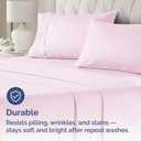 King Pillow Cases Set of 2 - Ultra Soft Hotel Quality Pillowcase Covers - Comfy, Cozy, Cooling & Wrinkle Free - Shrink, Stain & Fade Resistant - Machine Washable Pillow Protectors - 2 Piece Set - Pink