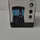 TUREWELL Water Flossing Oral Irrigator, 600ML Dental Teeth Cleaner 10 Adjustable Pressure, Electric Oral Flosser for Braces, 8 Replacement Jet Tips for Family (Black)