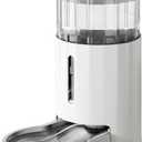 CZPET Automatic 7L Dog and Cat Water Dispenser with Stainless Steel Bowl Gravity Waterer,100% BPA-Free,Large Capacity and Drinking Area Noise-Free for Pets (White)