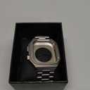 Luxury Aluminum Case with Stainless Steel Band for Apple Watch Series 11/10 46mm, Rugged Military Protective Metal Cover Heavy Duty Tactical Protection for Men iWatch S10, Titanium