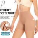 Werena Seamless Shaping Boyshorts Panties for Women Slip Shorts Under Dress Shapewear Shorts Tummy Control Underwear (XL)