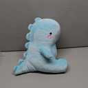 VHYHCY Cute Dinosaur Plush Toys, Fat Dinosaur Stuffed Dolls, Soft Animal Dino Plushie, Birthday Gifts for Kids Girls Boys Blue 12 inch