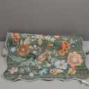 Washable 2'6x12 Hallway Runner Rug: Soft Entryway Kitchen Floral Runners Non Slip Water Resistant Nursery Bathroom Floor Mat Light Weight Carpet for Living Room Bedroom (2'6x12 Floral/Green)