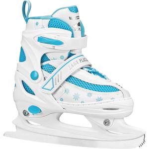 Lake Placid Summit Adjustable Youth Ice Skates, Snowflake, Large (5-8)
