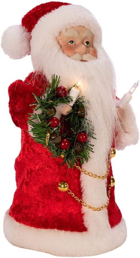 Kurt Adler 10-Inch UL 10-Light Santa Treetop