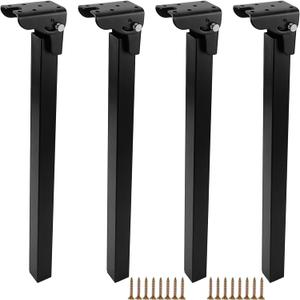 4 Pcs Folding Table Legs Heavy Duty, 16.5 inch420mm Metal Foldable Leg, Foldable Furniture Legs with Mounting Screws