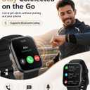 MorePro Health Fitness Tracker (Make/ Answer Call), 24/ 7 Heart Monitor with Blood Pressure, Blood Oxygen, Sleep Tracking, 120+ Sports Modes Smart Watch with 7-Day Battery, Compatible with iOS Android