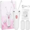 Threading Hair Removal Epilator, Electric Physical Threading Body Hair Removal Epilator for Women, USB Hair Removal Machine with 2 Cotton Thread for Remove Eyebrow Lip Chin