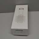 Travel Dual Voltage Hair Dryer Brush 4-IN-1 Portable Mini Hot Air Blow Dryer Straightener & Curler Brush, Titanium Round Blowout Styler Volumizer Tools, 110/240V US/EU/UK Plug for International Travel (Nacre White & Ros Gold)