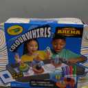 Crayola Colourwhirls Battle Arena Art Game, DIY Gyro Spin Art Toy, 4 Battling Spinning Top Toys, Birthday, Holiday for Kids, Ages 6+