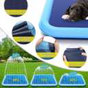 EPN Splash Pad for Dogs & Kids, Extra Large Sprinkler Mat, 127 x 90.5 Inch