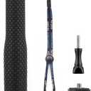 GEPULY Short Selfie Stick Pole Waterproof Hand Grip Adjustable Underwater Monopod for GoPro Hero 13 12 11 10 9 8 7 6 5 AKASO DJI OSMO 6 5 Pro Action Camera Black (23 inch)