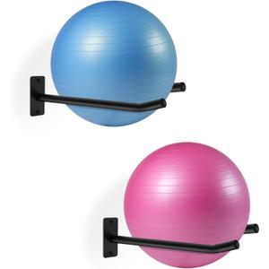 Medicine Ball Rack,Exercise Ball Holder,Wall Rack for Gym Garage Storage Yoga Ball,Suitable for Yoga Ball/Stability Ball/Barre Ball/Yoga Block/Volleyball/Basketball (2 Black) Medicine Ball Rack,Exercise Ball Holder,Wall Rack for Gym Garage Storage Yoga Ball,Suitable for Yoga Ball/Stability Ball/Barre Ball/Yoga Block/Volleyball/Basketball (2 Black)