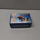 Heated Socks for Men Women - Washable, Rechargeable Cold Weather Heated Ski Socks for Fishing Skiing Hunting Hiking Skating, Christmas (Black & Gray)