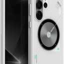 Aulumu S25 Ultra Galaxy Magnetic Case | Thermal IMD Technology | Compatible with MagSafe | Passive Cooling Samsung Galaxy S25 Ultra Case - Translucent White