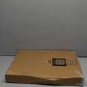 Mayfair Bennett Toilet Seat with Chrome Hinges, Slow Close Wood Seat, Secure Metal Hinges, Easy Install, Made in USA, Elongated, White